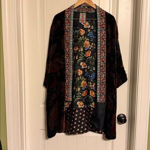 Johnny Was Velvet Burnout Kimono Jacket